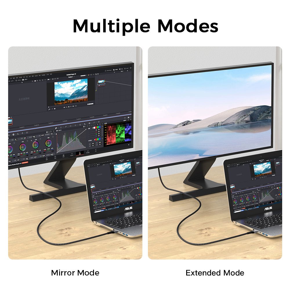 8K HDMI 2.1 Cable 48Gbps Ultra High Speed, Braided 8K@60 4K@120 HDR eARC for PS5 & 4K/8K TV - LENOK