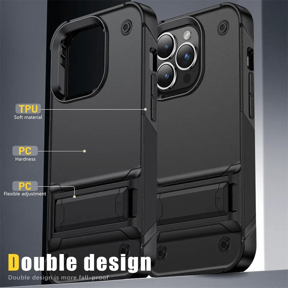 iPhone 12 Pro Max Case, Military-Grade Shockproof Armor with Kickstand, Rugged Cover | LENOK