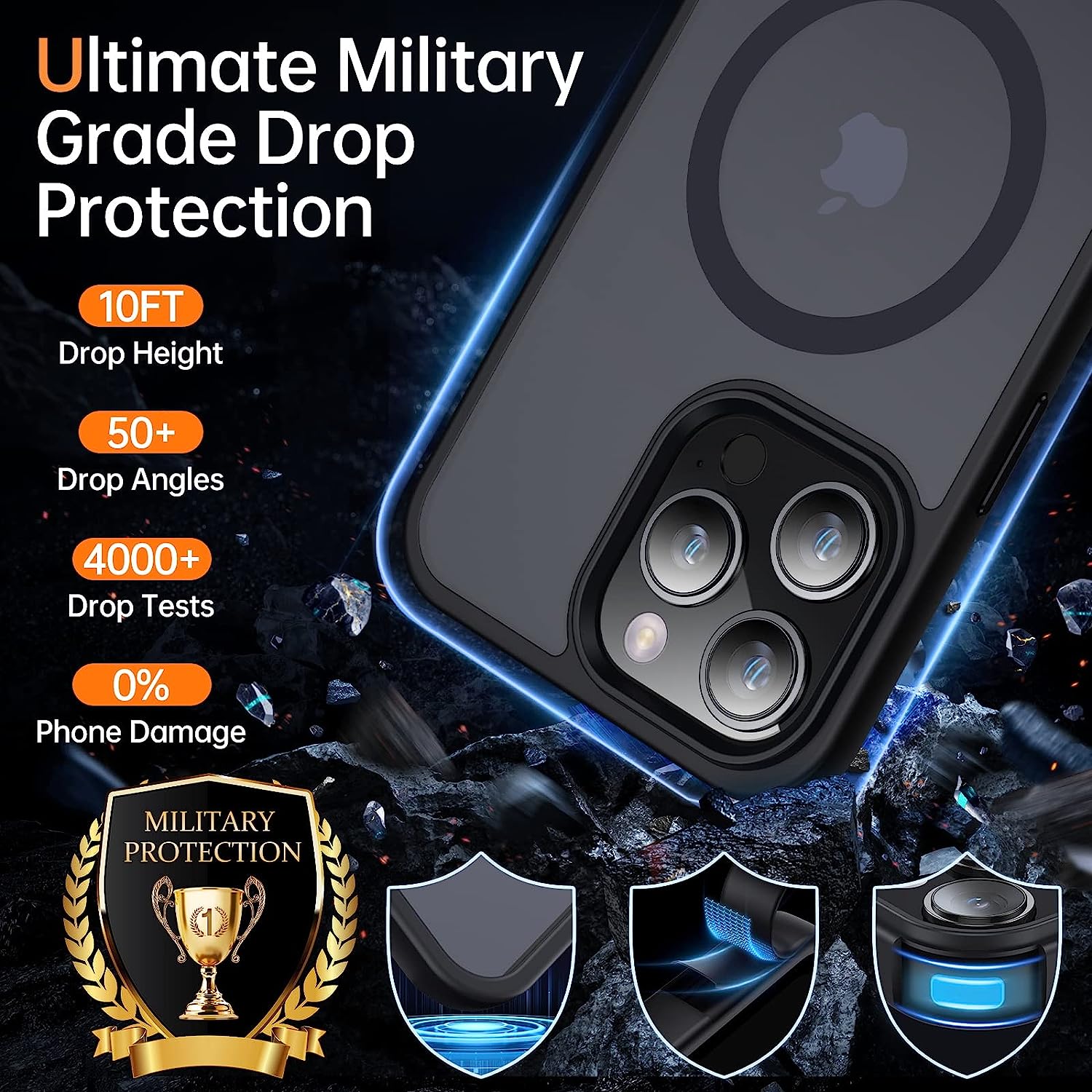 iPhone 14 Pro Max Magnetic Case – Magsafe Compatible, Military - Grade, Slim & Shockproof | LENOK - LENOK