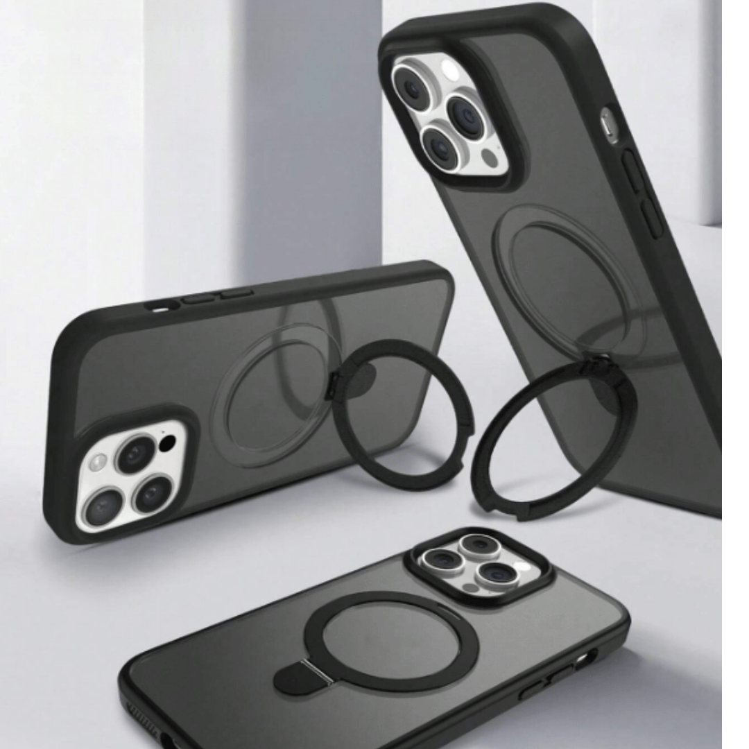 LENOK iPhone 12 Pro Max Magnetic Case with Kickstand & Ring Holder - Slim, Military - Grade - LENOK