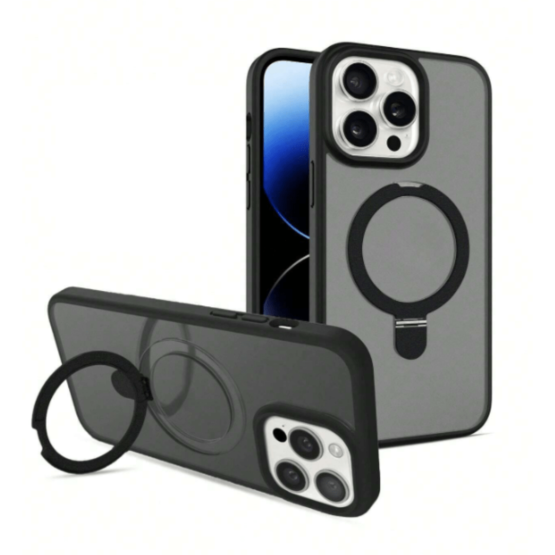 LENOK iPhone 12 Pro Max Magnetic Case with Kickstand & Ring Holder - Slim, Military - Grade - LENOK