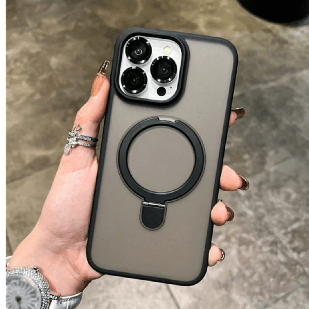 LENOK iPhone 12 Pro Max Magnetic Case with Kickstand & Ring Holder - Slim, Military - Grade - LENOK