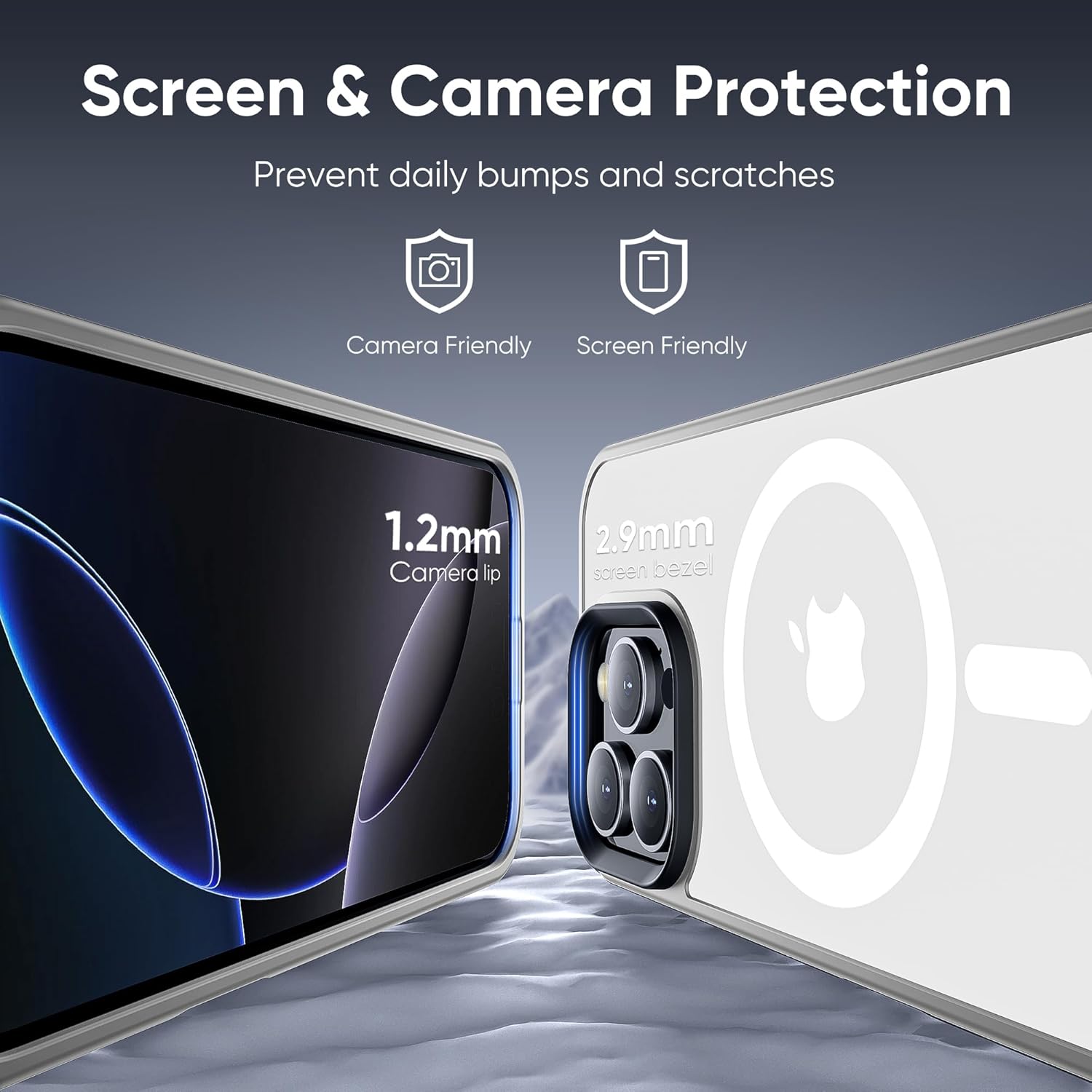 LENOK iPhone 16 Pro Max Case - Strong Magnetic, Military Grade Drop Protection, Protective Shockproof Translucent Matte Slim Phone Case - LENOK