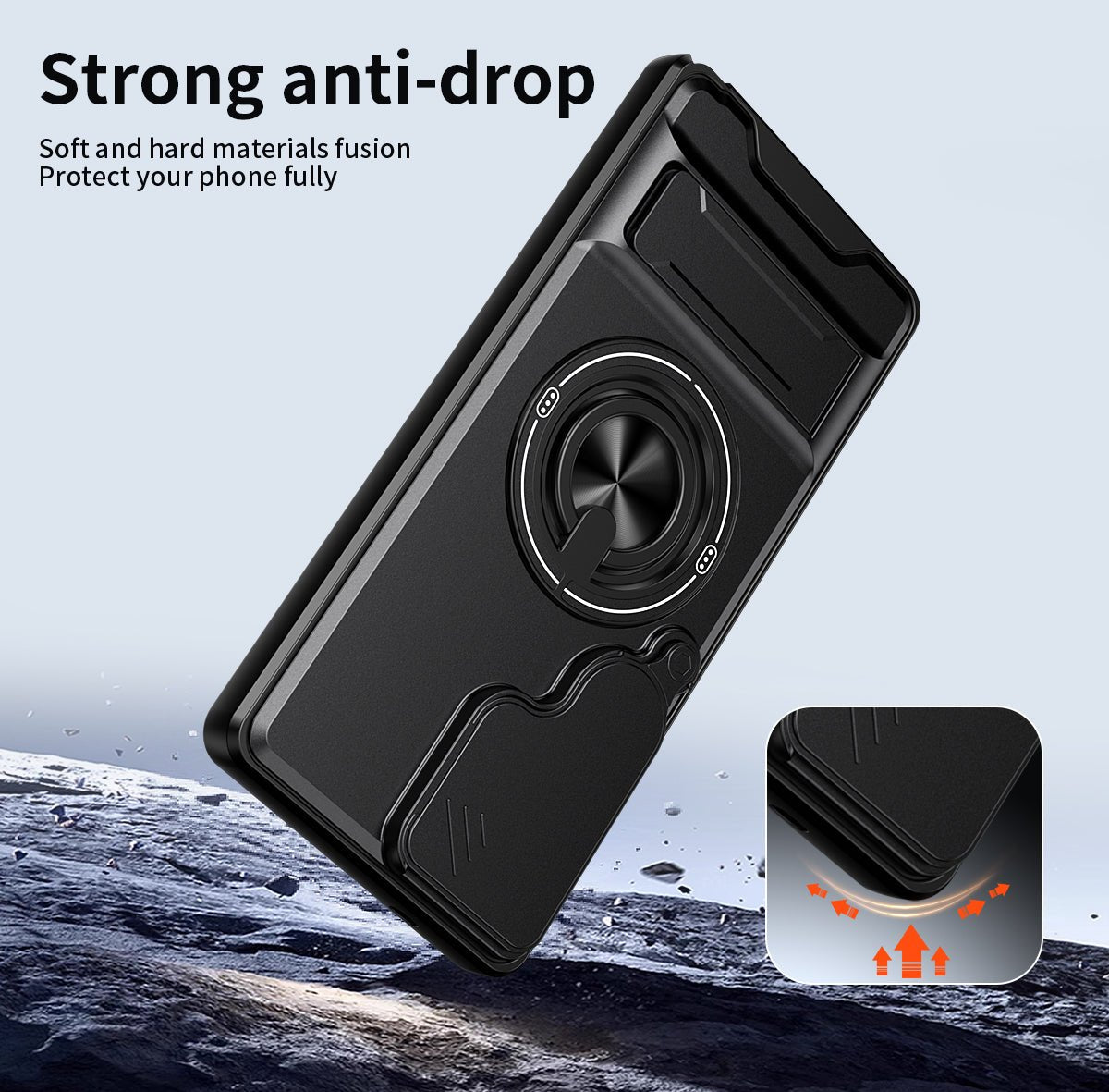 LENOK Military-Grade MagSafe Case for Samsung S26 Ultra – Rugged Shockproof Armor, Camera Slider, 360° Ring Kickstand - LENOK