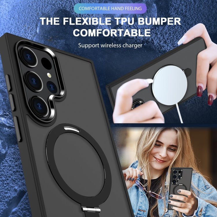 LENOK S24 Ultra Case - MagSafe Compatible, Ring Grip, Shock Absorbing, Slim Fit. - LENOK