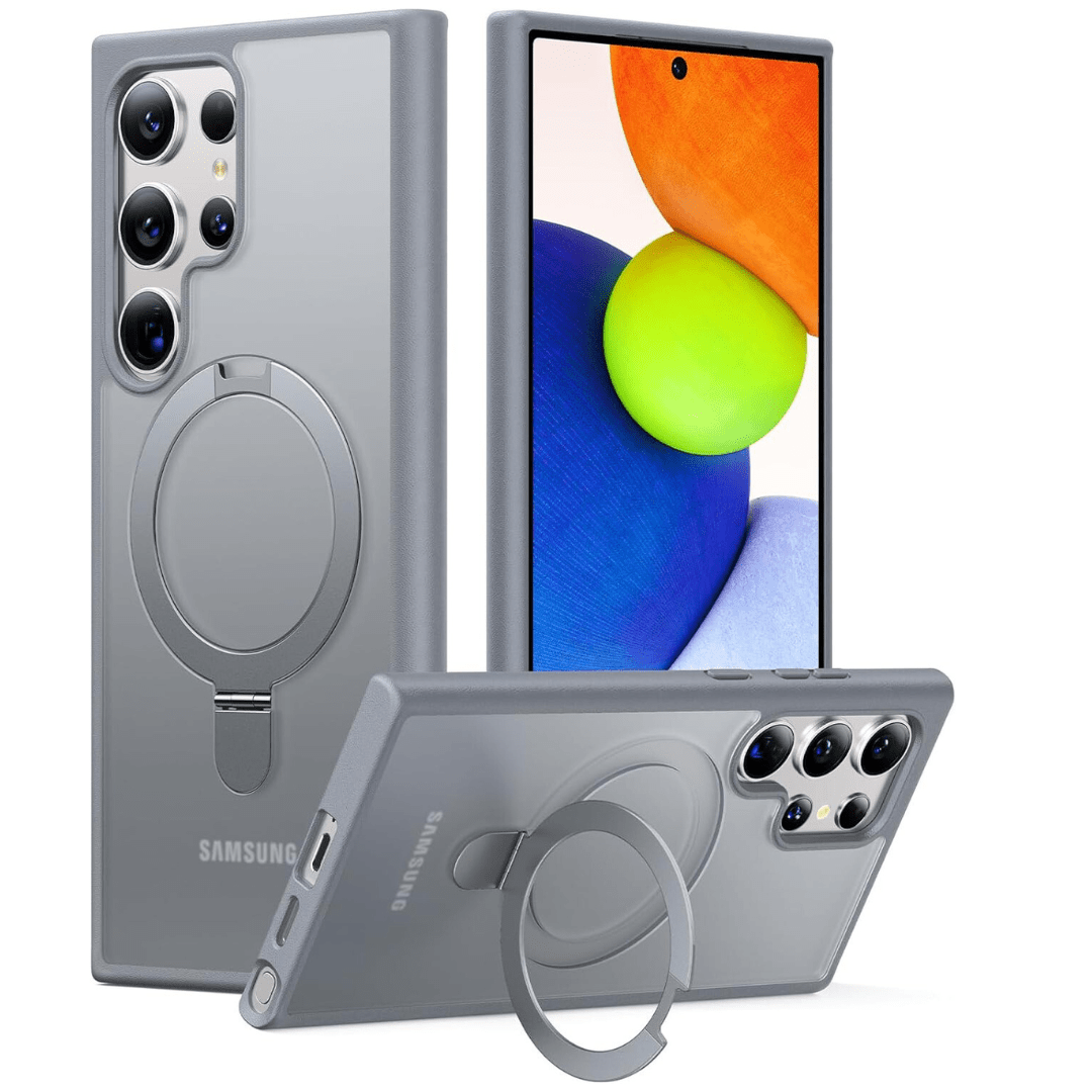 LENOK S24 Ultra Case - MagSafe Compatible, Ring Grip, Shock Absorbing, Slim Fit. - LENOK