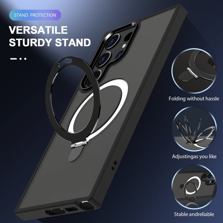 LENOK S24 Ultra Case - MagSafe Compatible, Ring Grip, Shock Absorbing, Slim Fit. - LENOK