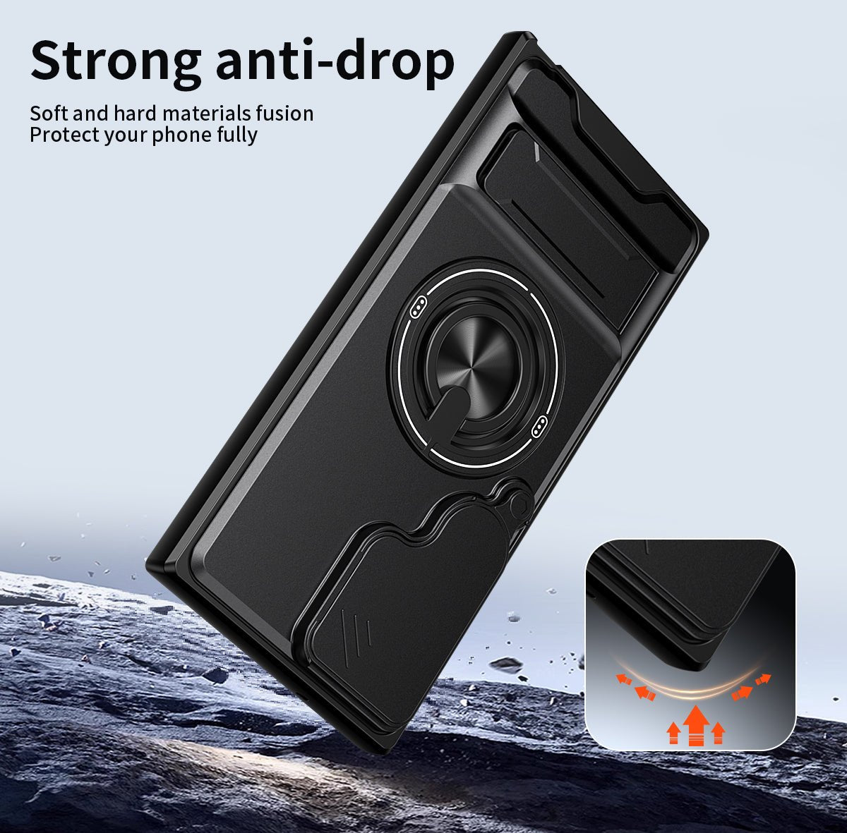 LENOK Samsung S21 Ultra case – strong anti-drop protection with soft and hard TPU+PC material fusion, full body shockproof