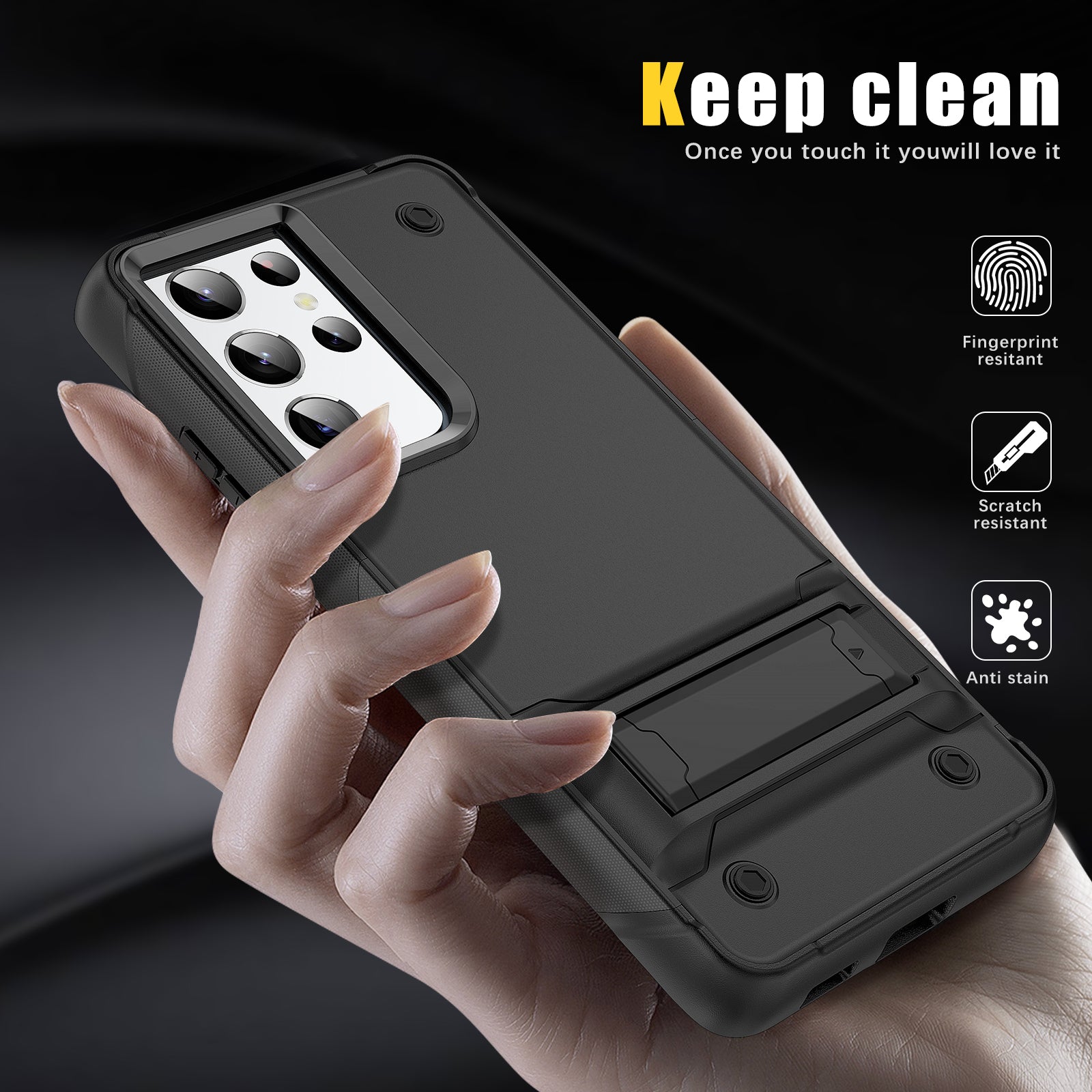 Samsung S21 Ultra Armor Case – Military - Grade, Rugged, Shockproof with Kickstand | LENOK - LENOK