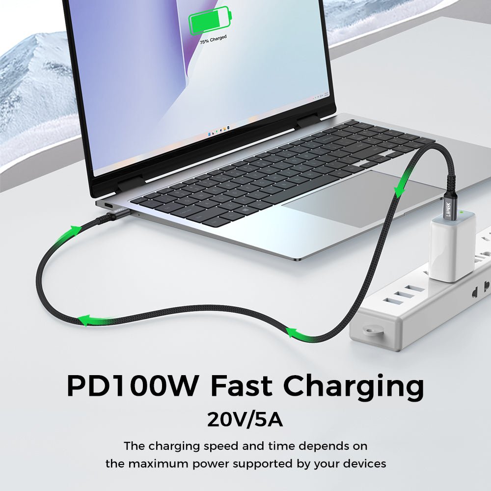 100W USB - C Cable – PD 5A Fast Charging for MacBook, iPad, Galaxy, iPhone | LENOK - LENOK