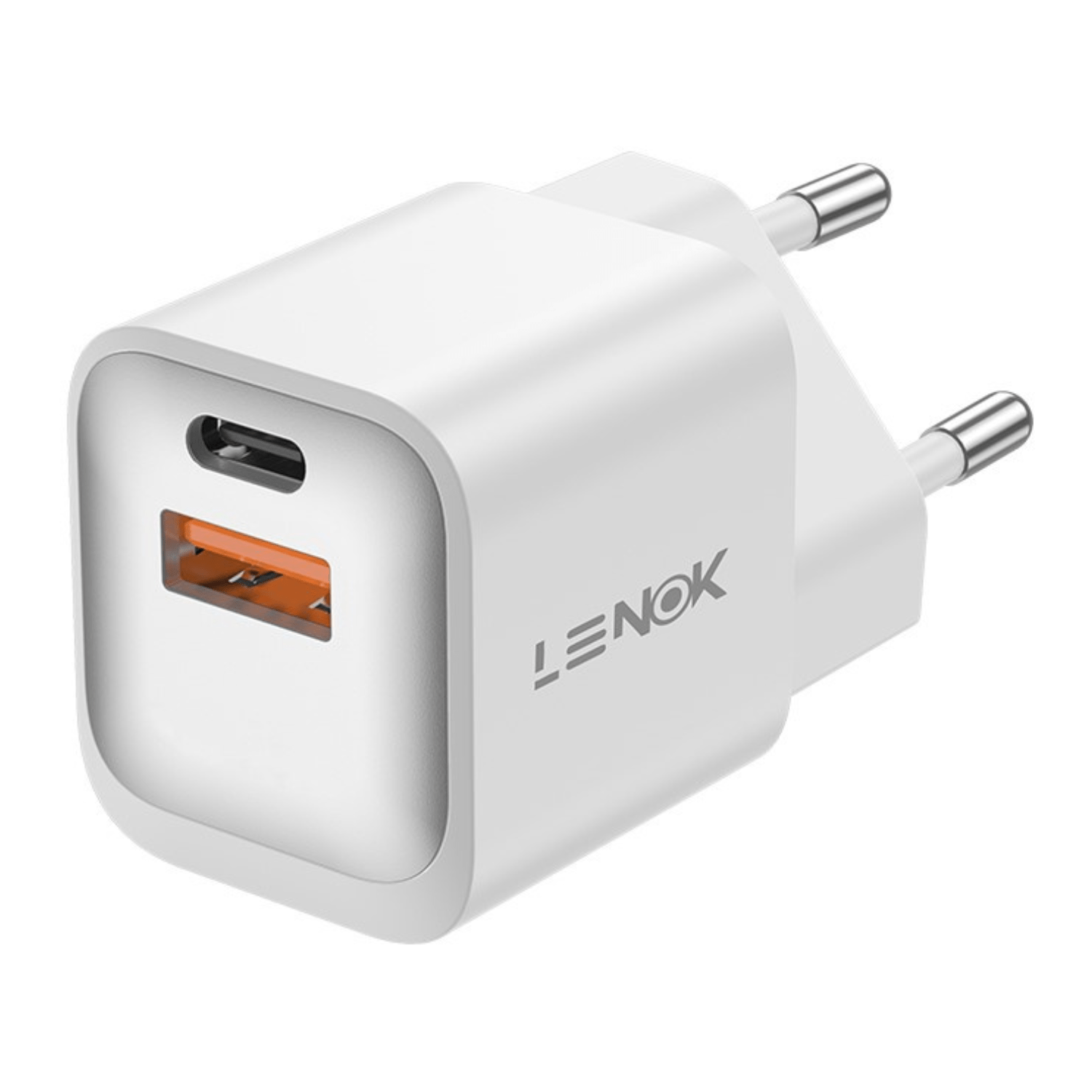 20W USB C Dual Port Fast Charger – QC+PD 3.0 Wall Adapter for iPhone & Android | LENOK - LENOK