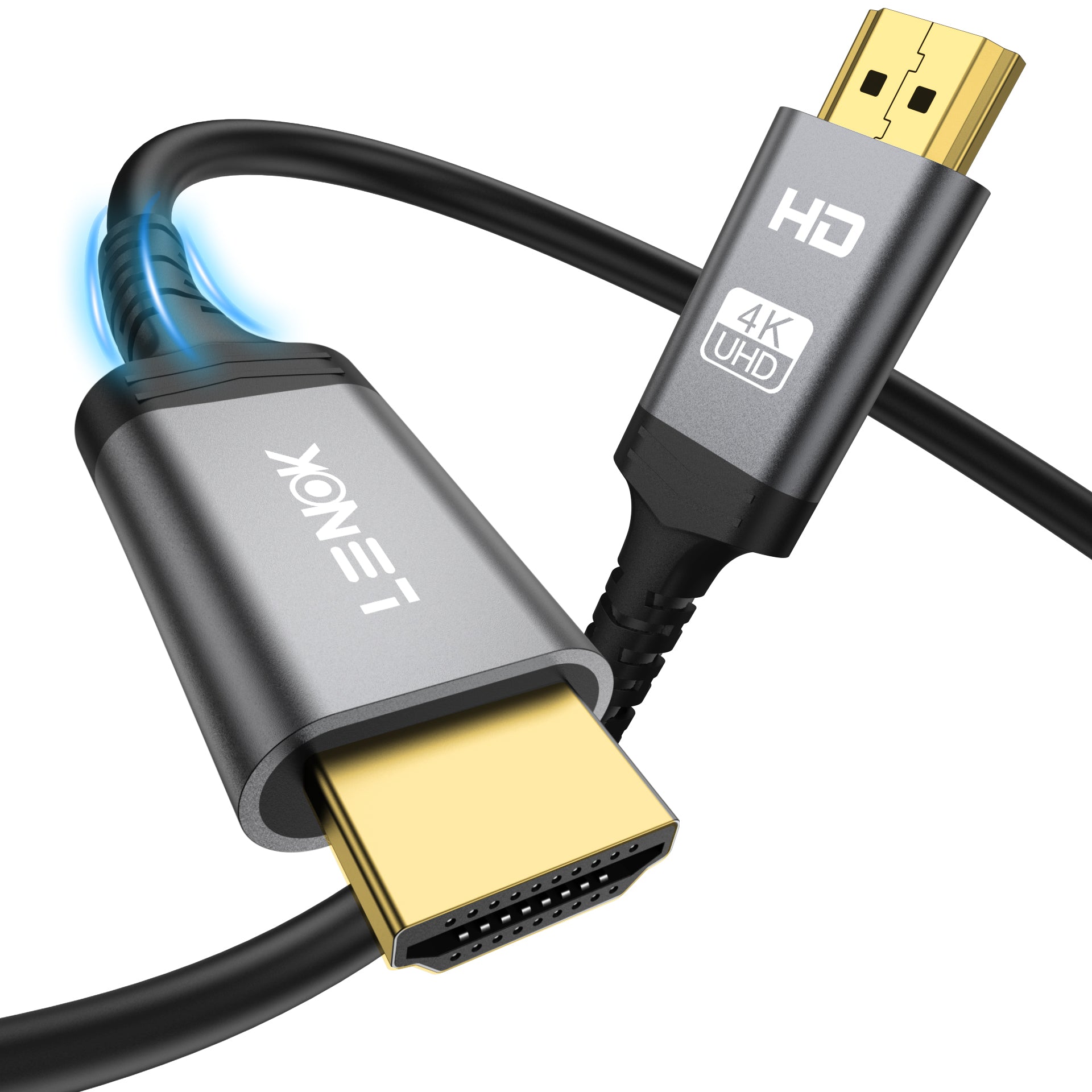 4K HDMI 2.0 Cable 18Gbps High Speed, 4K@60Hz HDR ARC for PS5, 4K TV & Monitor - LENOK
