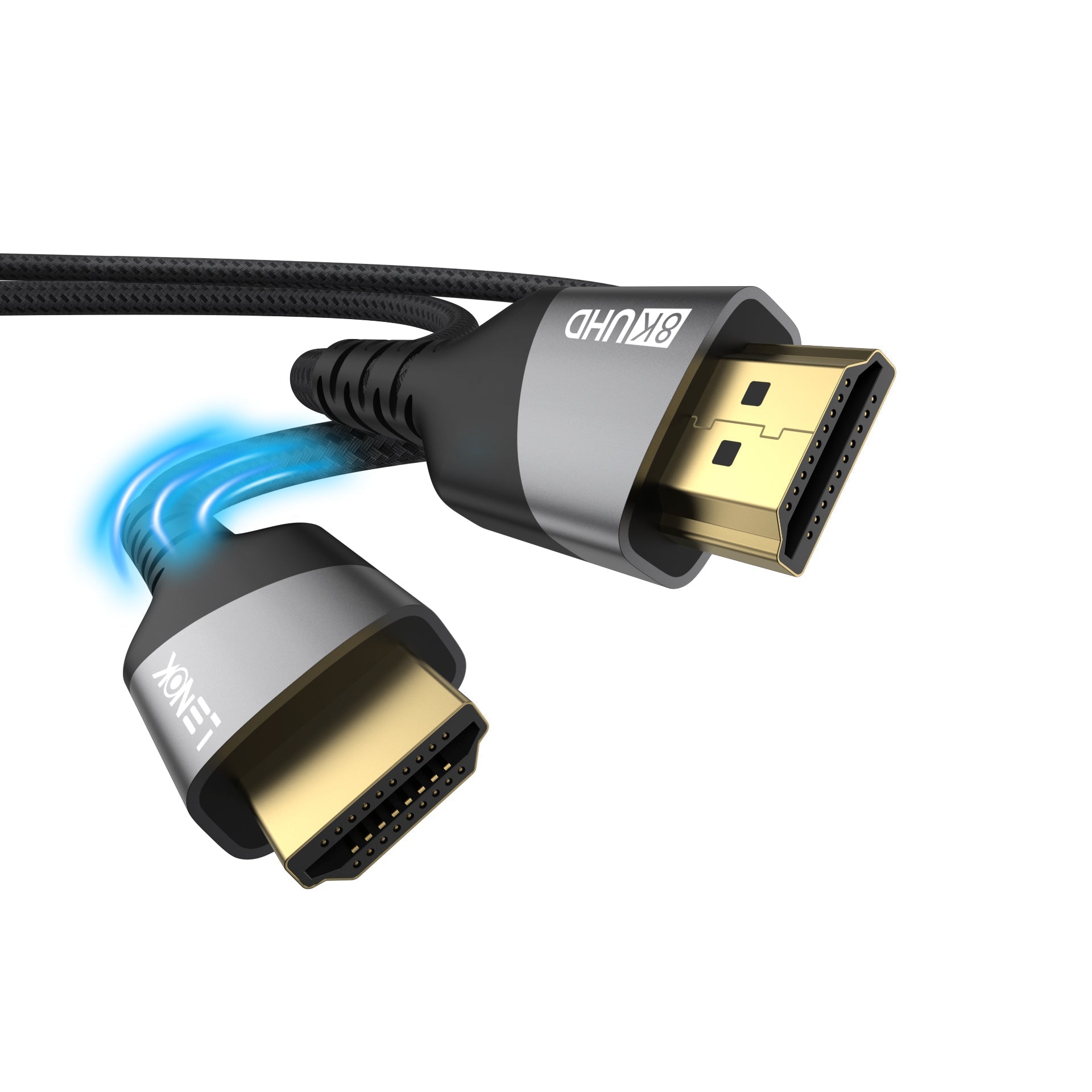 8K HDMI 2.1 Cable 48Gbps Ultra High Speed, Braided 8K@60 4K@120 HDR eARC for PS5 & 4K/8K TV - LENOK