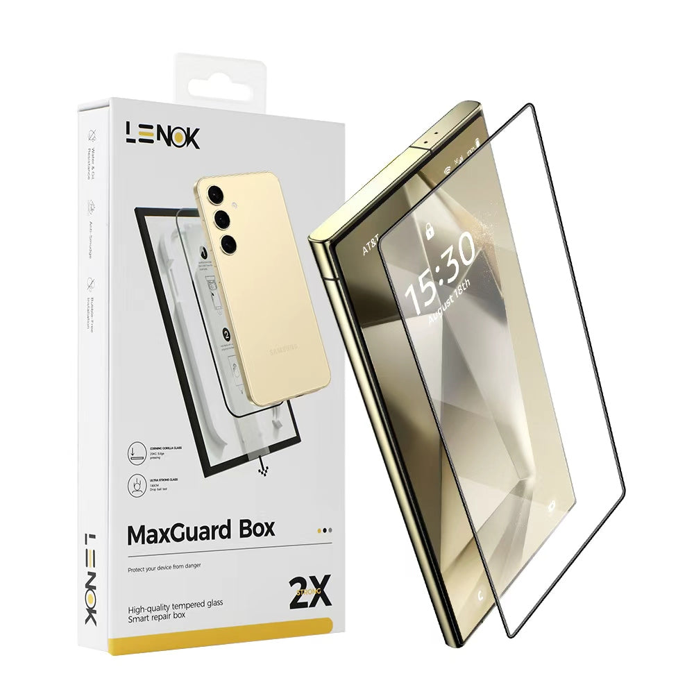 LENOK Screen Protector for Samsung Galaxy S25 Ultra – Tempered Glass, HD Clear, Bubble-Free, Easy Install