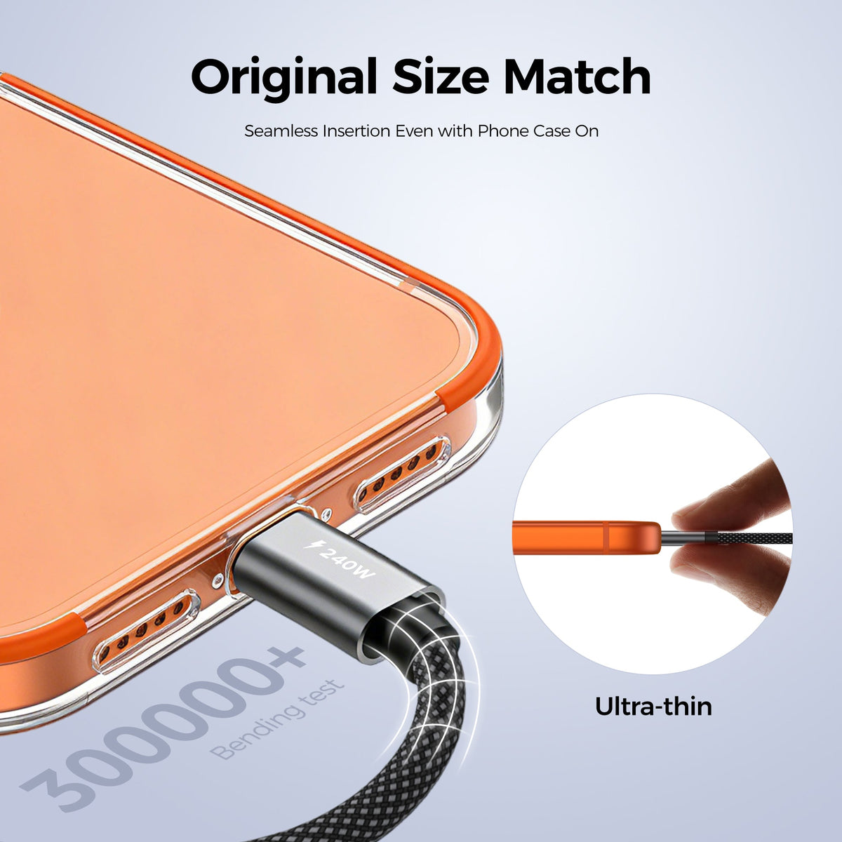 LENOK 240W USB-C to USB-C Fast Charging Cable – 2M, E-Marker, Braided - LENOK