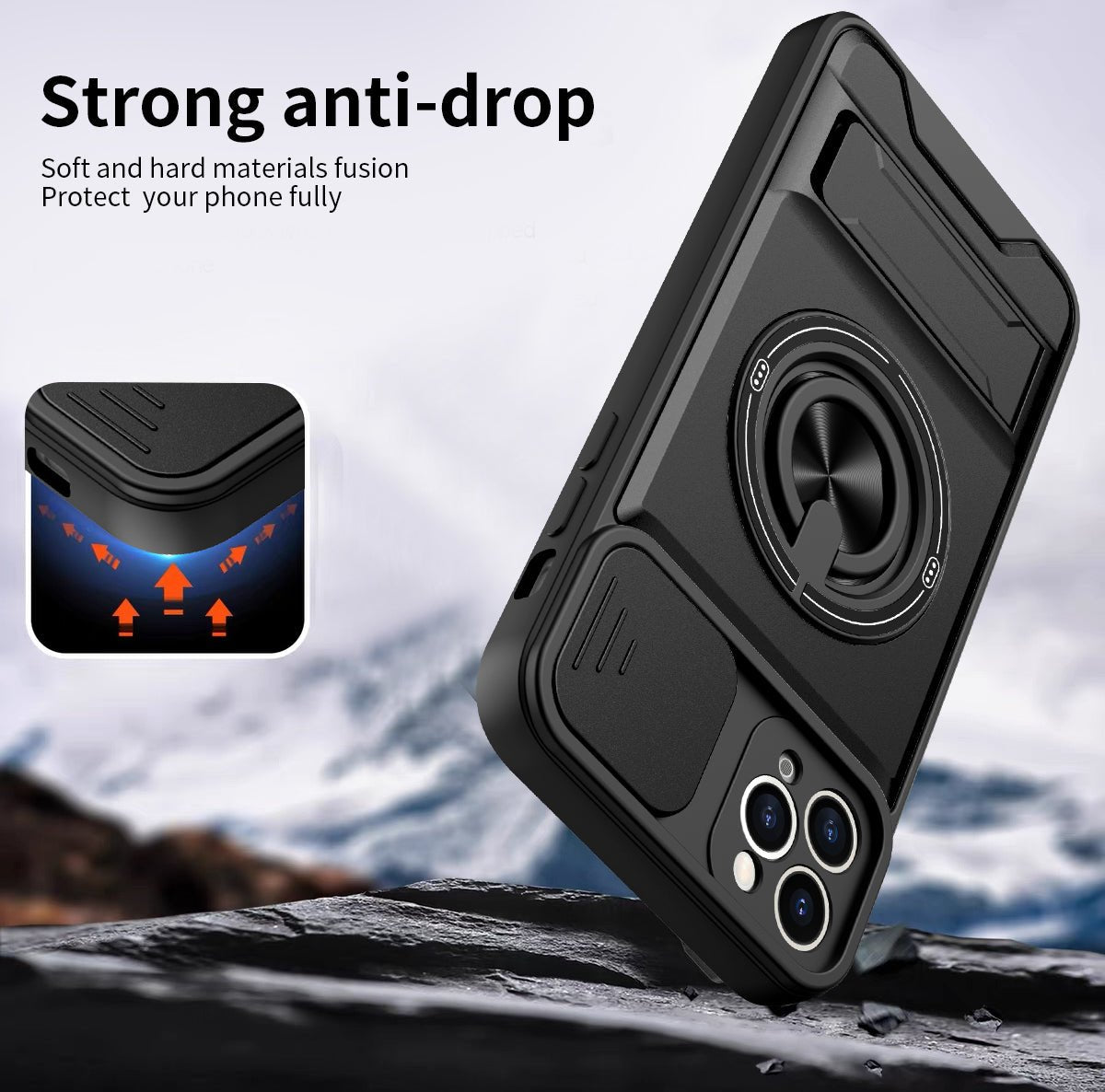 LENOK iPhone 11 Pro Max MagSafe case – strong anti-drop protection, TPU+PC soft and hard materials fusion, full body shockproof
