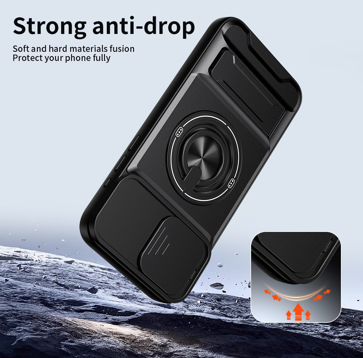 LENOK iPhone 15 Pro Max MagSafe case – strong anti-drop protection, soft and hard materials fusion, full body shockproof
