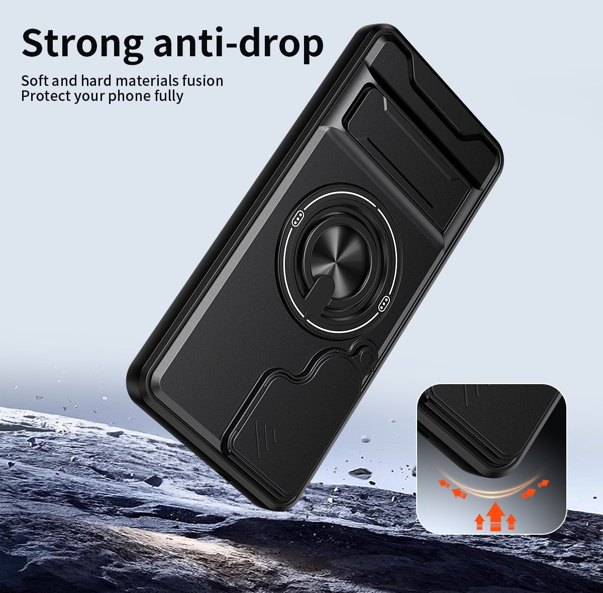 LENOK Samsung Galaxy S25 FE Case – Military-Grade MagSafe, Camera Slider, 360° Ring Kickstand - LENOK